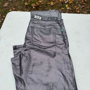 GAP Men's Metallic Gray Skinny Jeans